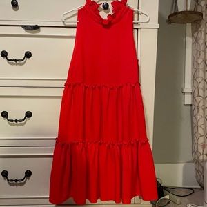 Anthropologie Elliat Red Dress